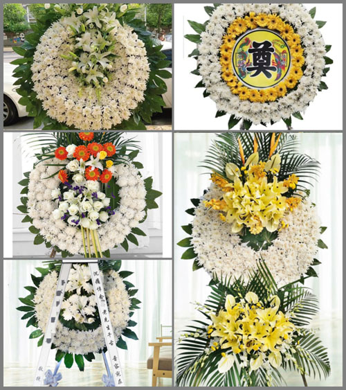 安徽六安市霍邱县众兴集镇唐老庄村花圈速递